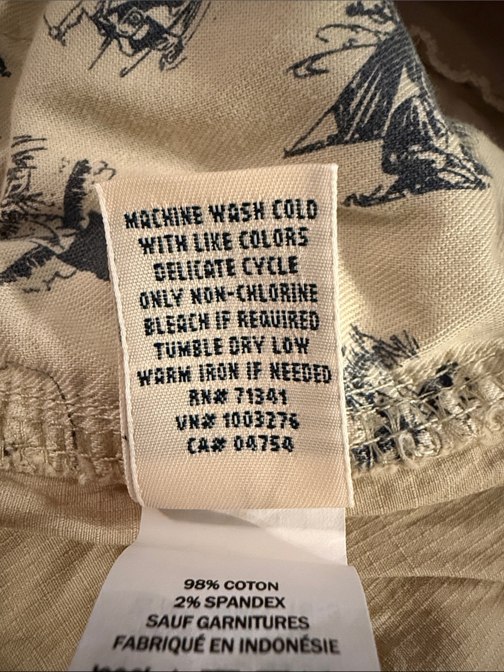 L.L. Bean women’s tan ripstop pull on utility shorts size medium - Picture 10 of 10